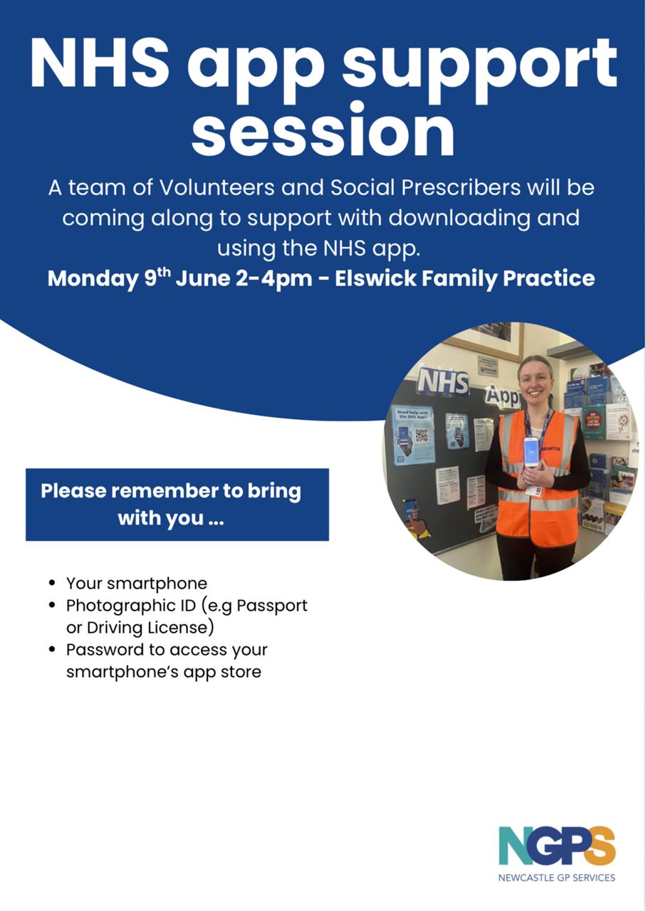 NHS app support session